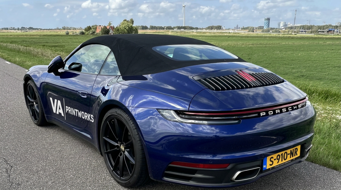 Porsche met VA Printworks belettering